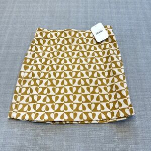 Retro Heart Print Corduroy Mini Skirt Small Y2K‎ Indi Mod Academia  NEW
